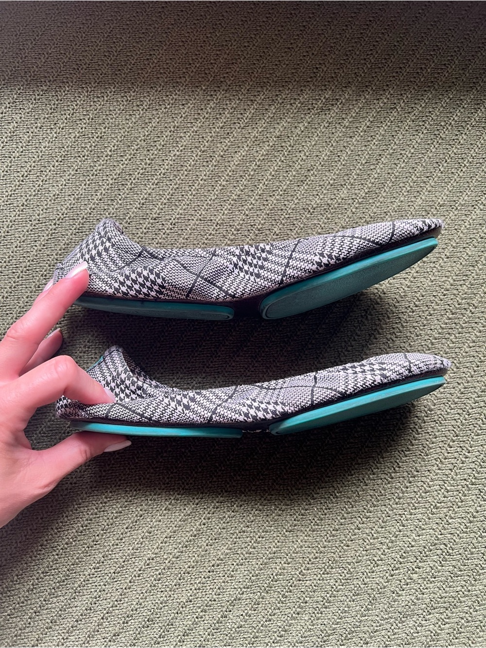 Tieks Black and White Glen Plaid Ballet Flats - Picture 5 of 5